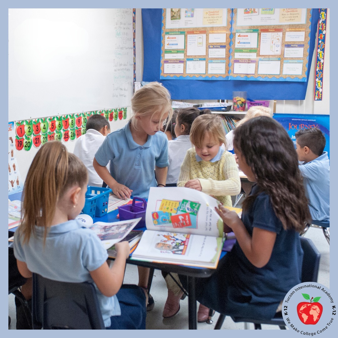 TIA students in a charter school classroom