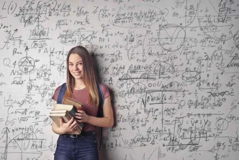 A college student studying