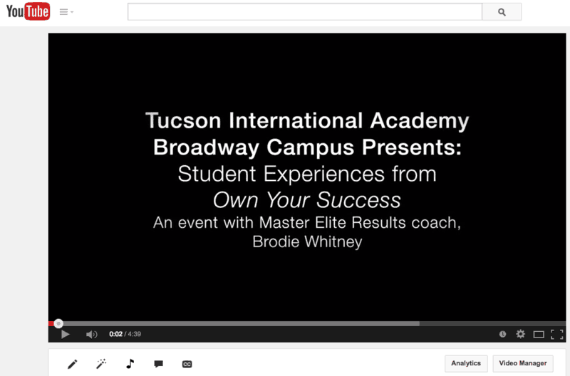 importance of student activities at TIA event