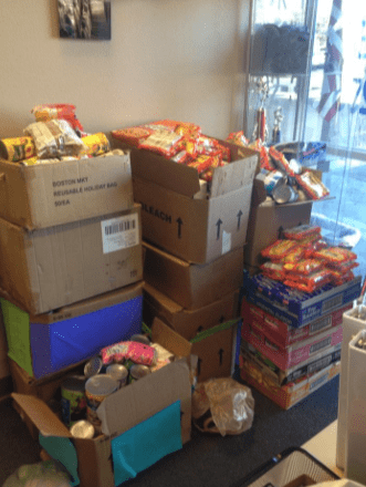 school with a heart annual food drive