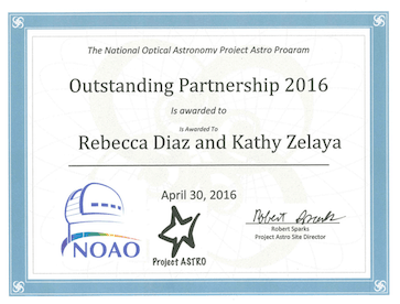 Mrs Diaz's Science Award