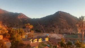 The beautiful view from our cabins