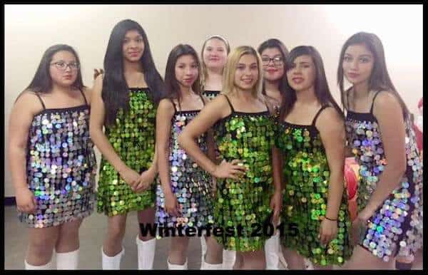 Girls from TIA Winterfest 2015 performance