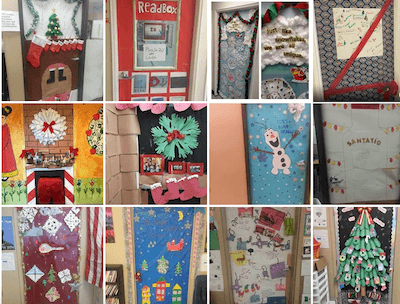 TIA Holiday Decorated Door Contest pictures