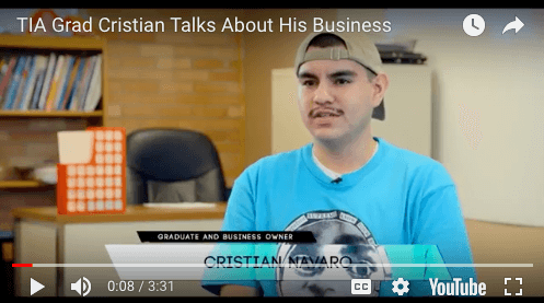 TIA Grad Cristian Navaro Talks About Owning A Business